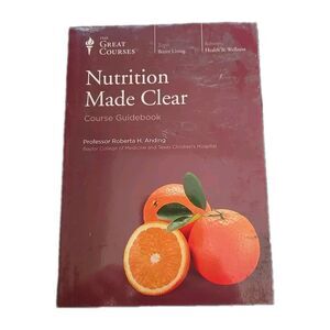 Great Courses: Nutrition Made Clear (6 DVD Set, 2009, Guidebook) Brand New